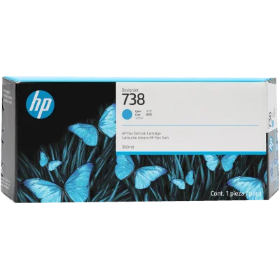 HP 676M6A (738) 300 ML CYAN DESIGNJET INK CARTRIDGE